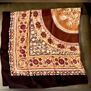 Vintage 100% Silk Talbots Scarf floral